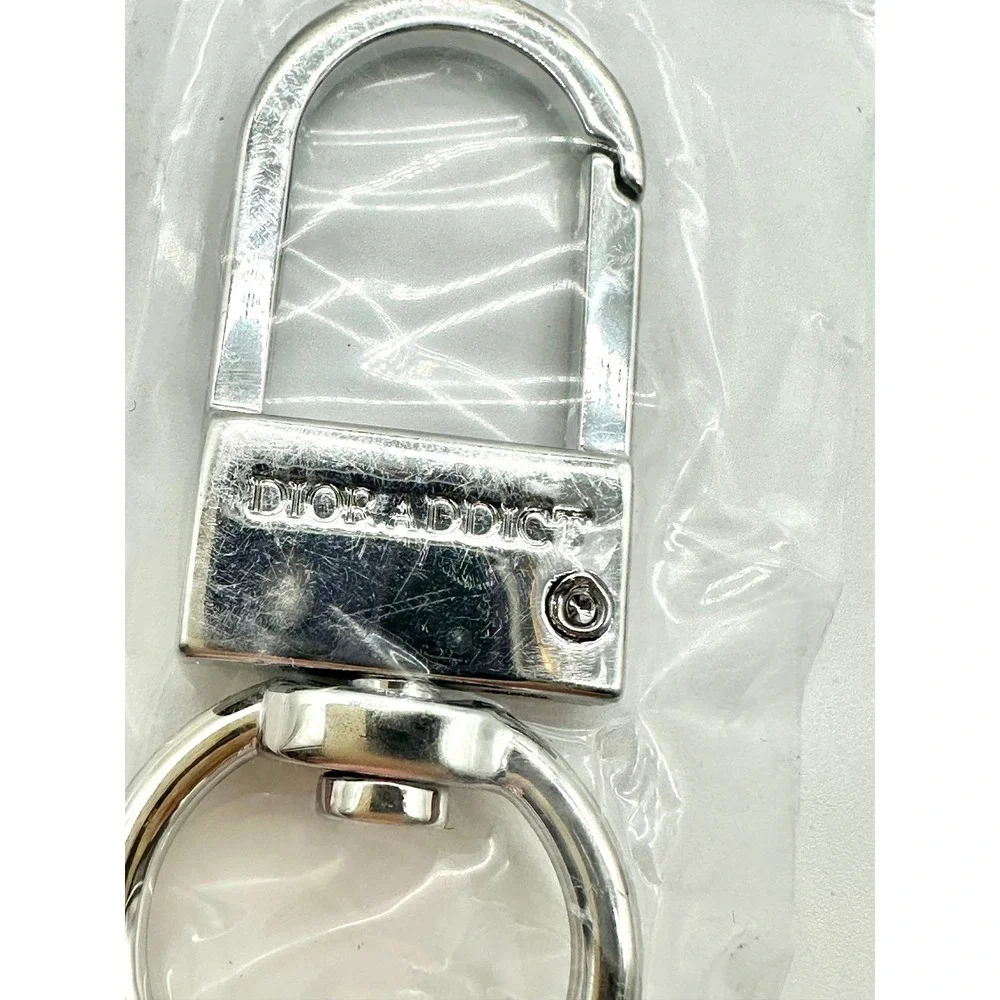 Dior Addict Pink Silicone Case Keychain Star Charm for Addict Lip Glow Oil